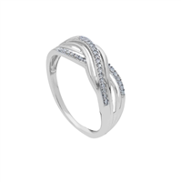 Anello Babila Milano Donna in Oro bianco Diamante 290306BB